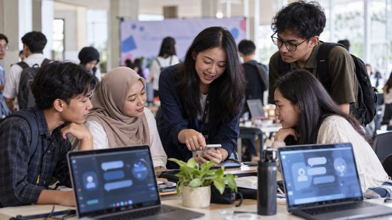 Gambar ilustrasi buatan AI: Cara Google Membangun Corong Mahasiswa untuk Gemini di Indonesia