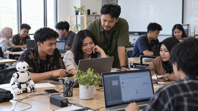 Gambar ilustrasi buatan AI: Komdigi siapkan anak muda Indonesia Timur kuasai teknologi AI