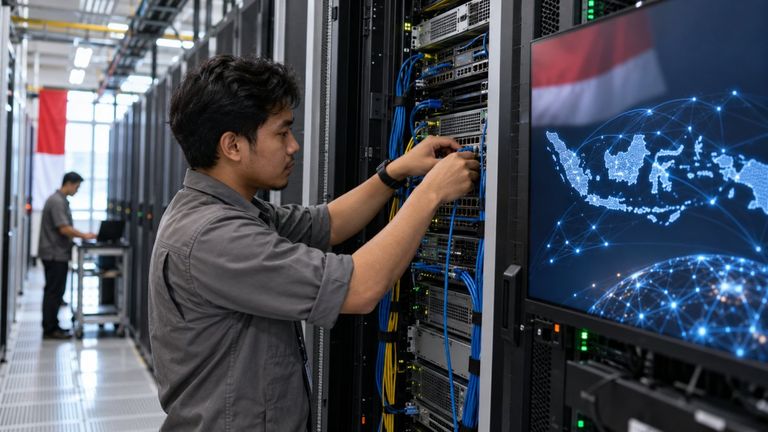 Gambar ilustrasi buatan AI: TelkomGroup Perkuat Infrastruktur AI Berdaulat di Indonesia untuk Transformasi Digital Nasional